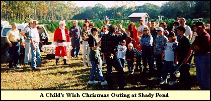A Child's Wish Group gather for Their Orientation Session at Shady Pond