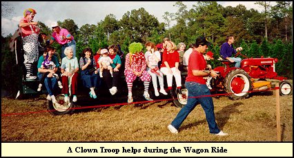 A Wagon Ride with a Clown Troop's Help