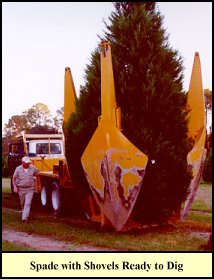 With Spade Shovels in Position, the Dig Begins using Water as the Lubricant