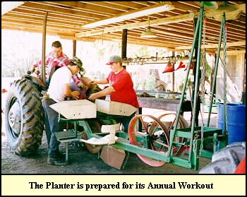  Planter Hook-up. The flexible exhaust stack keeps fumes away from crew.