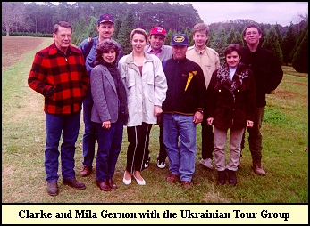 Clarke & Mila with the Ukrainians